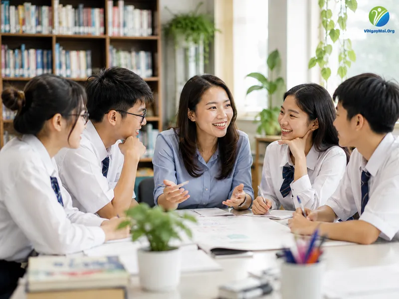 Nhà trường và thầy cô là điểm tựa quan trọng giúp học sinh phát triển tri thức, kỹ năng và nội lực. 