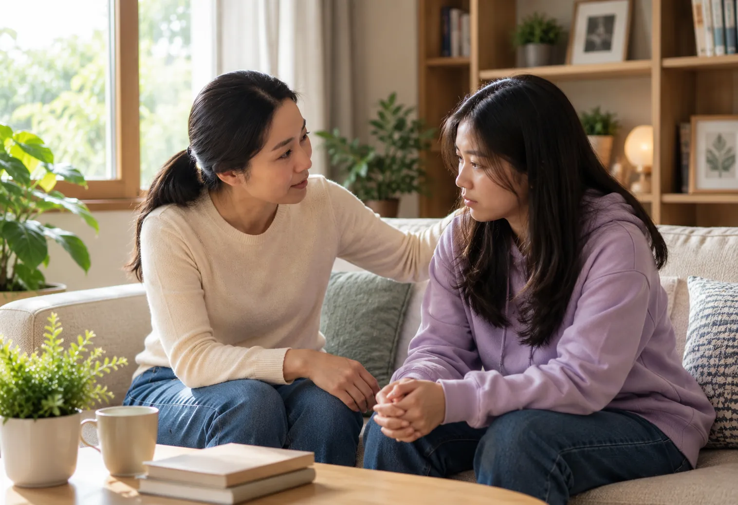Khi cha mẹ dành thời gian lắng nghe và thấu hiểu, con sẽ cảm nhận được sự an toàn để chia sẻ cảm xúc, suy nghĩ và những khó khăn trong hành trình trưởng thành. 