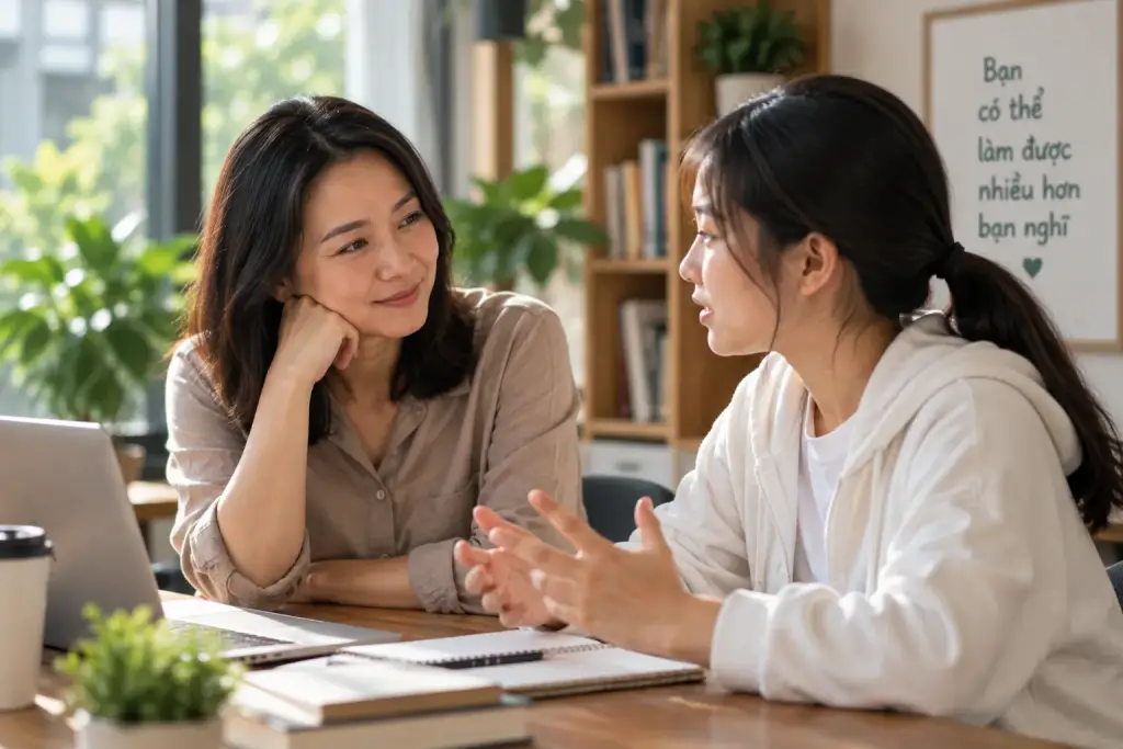 Được lắng nghe và tin tưởng giúp người trẻ có thêm động lực để nhận ra khả năng của chính mình. 